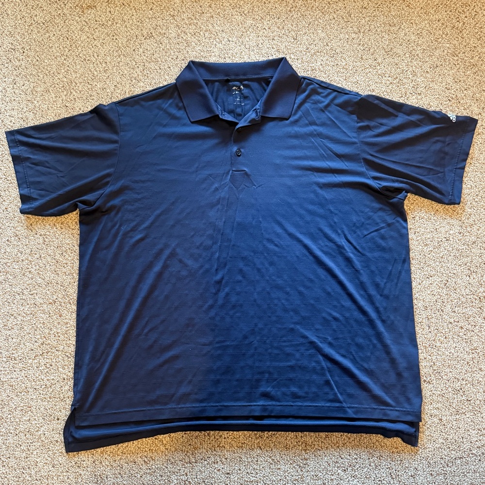 Navy Adidas polo shirt